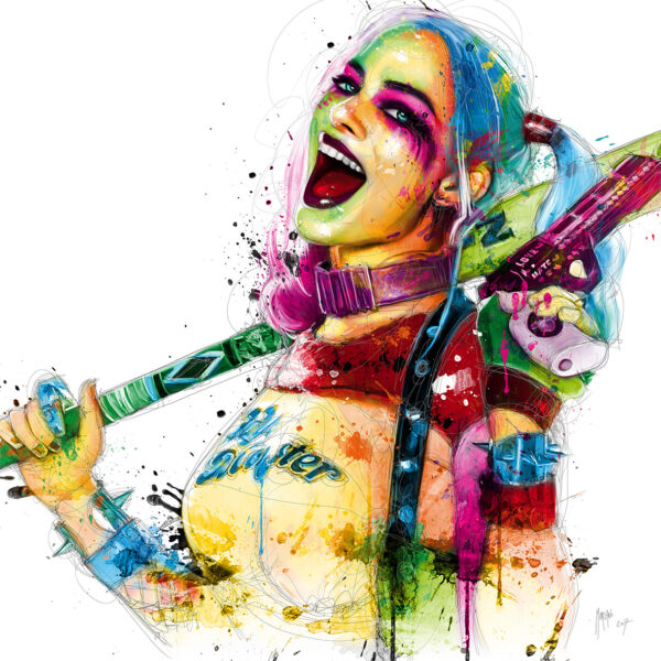 Harley Quinn - oeuvre orginale sur toile - Patrice MURCIANO