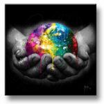 we are the world peinture tableau Patrice MURCIANO exclusive