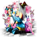 ALICE in wonderland - Poster PREMIUM authentique de Patrice MURCIANO