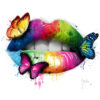 Poster Luxury art print – Butterfly kiss – 30x30cm