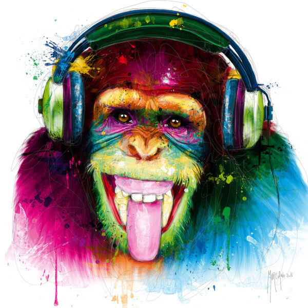 DJ Monkey - Poster PREMIUM authentique de Patrice MURCIANO