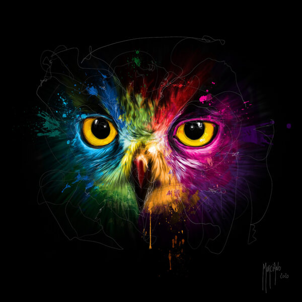 Pop Owl - Poster PREMIUM authentique de Patrice MURCIANO