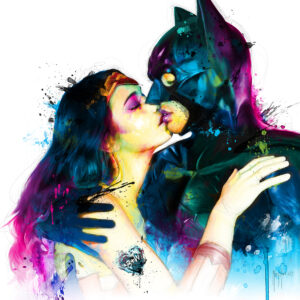 Wonder woman love batman - Poster PREMIUM authentique de Patrice MURCIANO