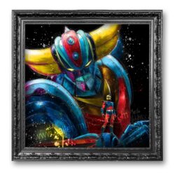Goldorak - toile peinture - Galerie d'Art dans l'Hérault - art contemporain pop art by Murciano