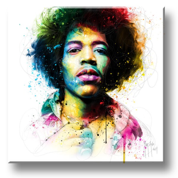 Jimi Hendrix - toile peinture - Galerie d'Art dans l'Hérault - art contemporain pop art by Murciano