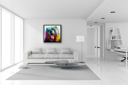 Bear POP – toile peinture – Galerie d’Art dans l’Hérault – art contemporain pop art by Murciano