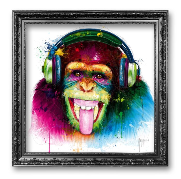 Dj Monkey - toile peinture - Galerie d'Art dans l'Hérault - art contemporain pop art by Murciano