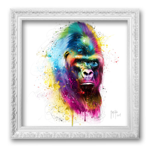 Gorille dans la brume - toile peinture - Galerie d'Art dans l'Hérault - art contemporain pop art by Murciano