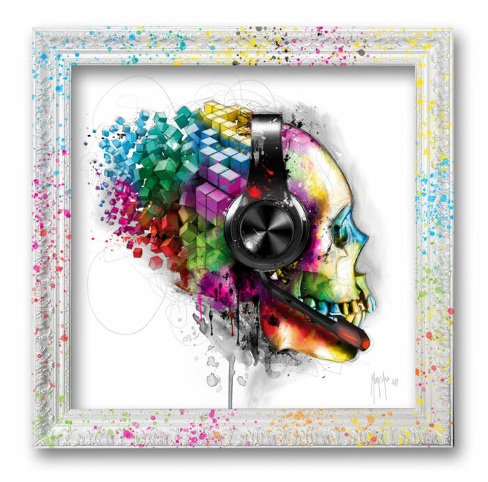 Game Over toile peinture oeuvre cadre contemporain couleur