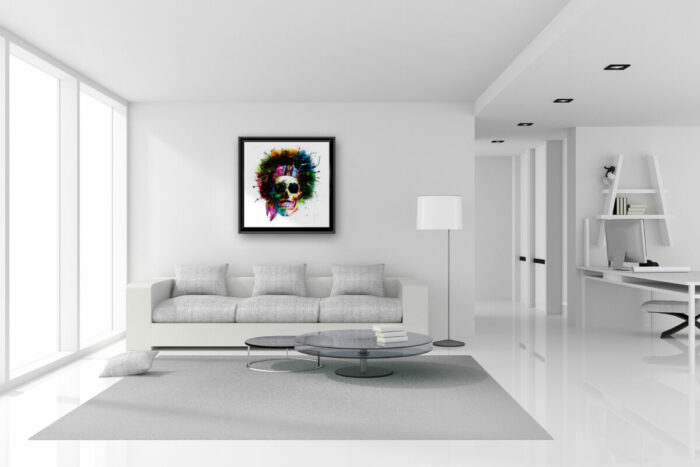 Hendrix Skull toile peinture oeuvre tableau