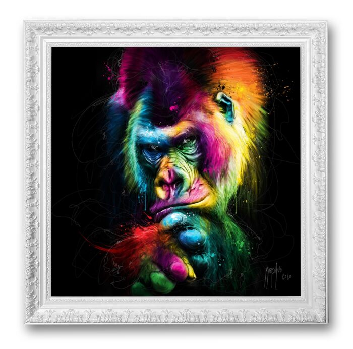 le vieux sage murciano gorille peinture oeuvre toile