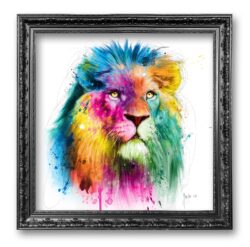 lion tableau peinture oeuvre artiste couleur
