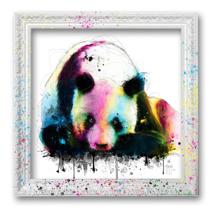 Meditation panda murciano toile peinture