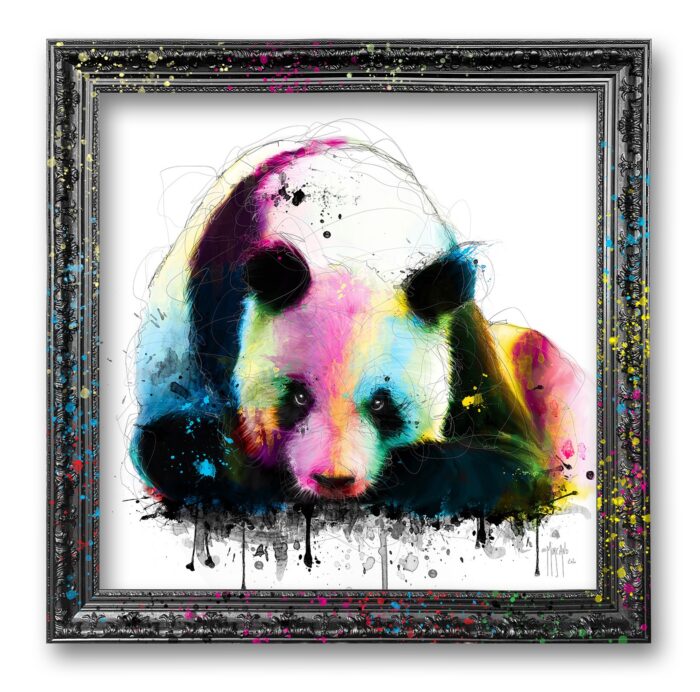 Meditation panda murciano toile peinture