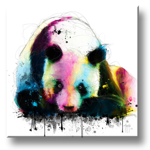 Meditation panda murciano toile peinture