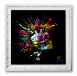 New Future tete de mort couleur toile tableau peinture contemporaine originale