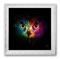 Pop Owl peinture hibou chouette tabeau encadrement contemporain