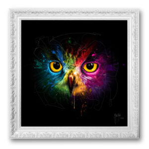 Pop Owl peinture hibou chouette tabeau encadrement contemporain