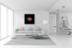 Pop Owl peinture hibou chouette tabeau encadrement contemporain