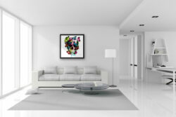 Soul's Colors toie tableau murciano tete de mort skull peinture couleur