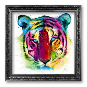tiger tigre toile peinture tableau contemporain color