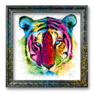 tiger tigre toile peinture tableau contemporain color