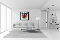 tiger tigre toile peinture tableau contemporain color