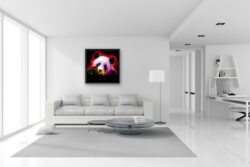 panda pop tableau toile oeuvre peinture
