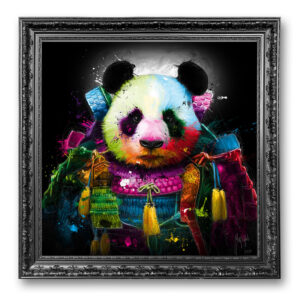 Panda Samourai toile tableau oeuvre cadre peinture
