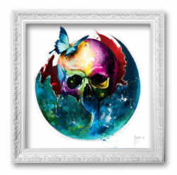 Redemption couleur tete de mort oeuvre toile portrait peinture