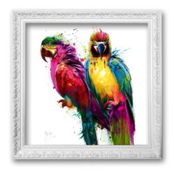 Tropical Colors peroquet toile color oeuvre artiste peinture