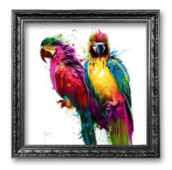 Tropical Colors peroquet toile color oeuvre artiste peinture