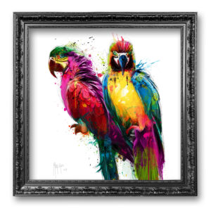 Tropical Colors peroquet toile color oeuvre artiste peinture