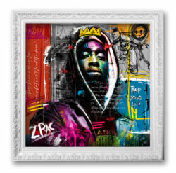 2PAC - peinture portrait poster oeuvre toile contemporaine couleur