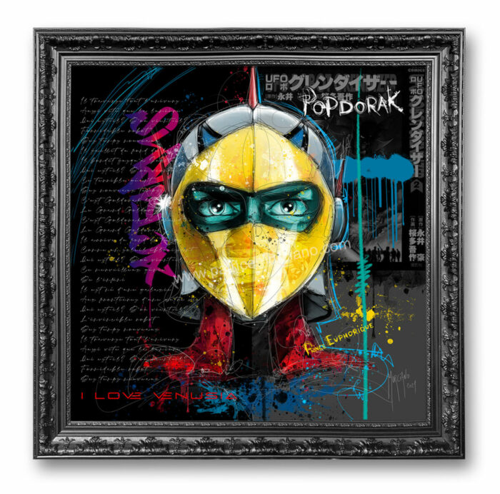 Actarus peinture toile tableau contemporain couleur