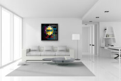 Actarus peinture toile tableau contemporain couleur