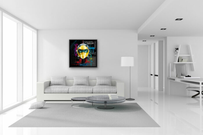 Actarus peinture toile tableau contemporain couleur
