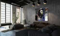 mickael jackson toile peinture oeuvre unique