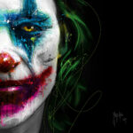 poster joker comics batman toile peinture oeuvre tableau artiste