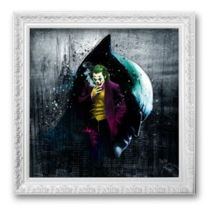 The Batman & The Joker - peinture artiste toile oeuvre tableau original