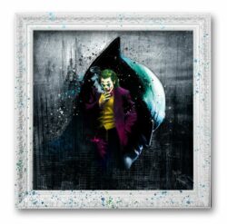 The Batman & The Joker - peinture artiste toile oeuvre tableau original