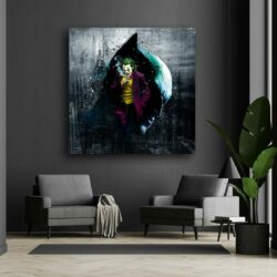 The Batman & The Joker - peinture artiste toile oeuvre tableau original