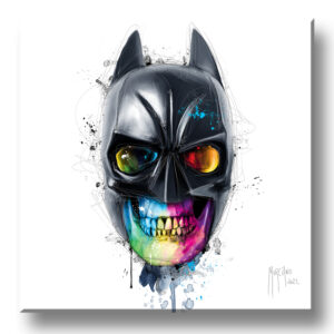 The bat skull - Batman tete de mort - peinture artiste - toile oeuvre - tableau