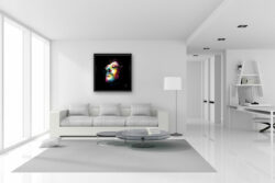 Léon portrait jean réno peinture tableau toile