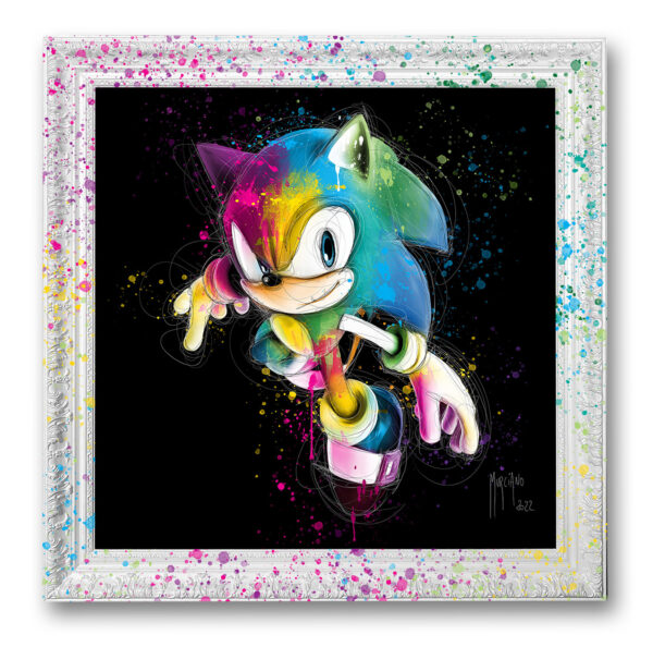 SONIC peinture artiste toile oeuvre montpellier poster tableau