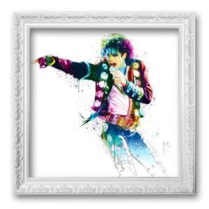 MJ LIVE michael jackson toile peinture reproduction officielle artiste