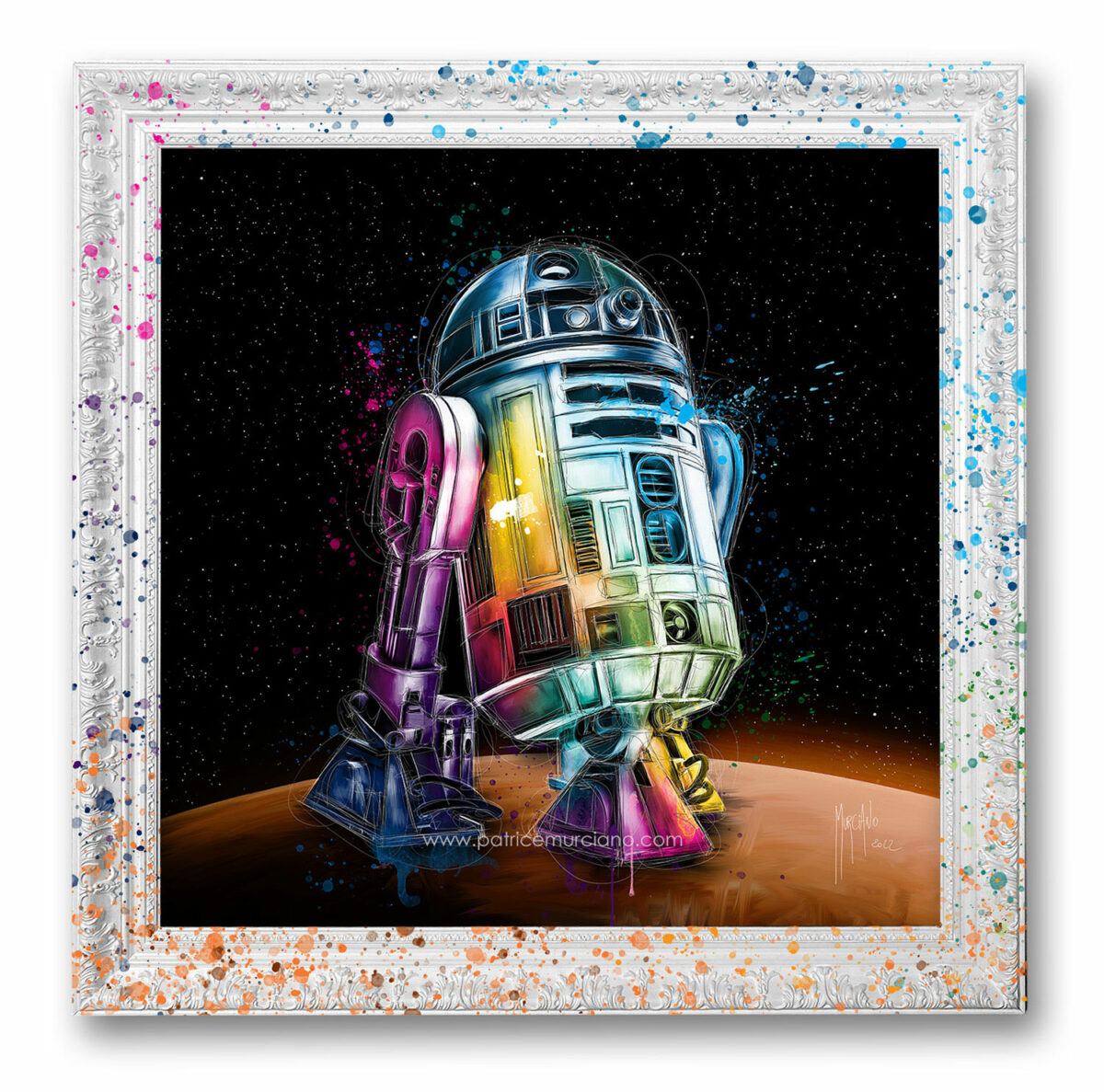 R2D2 - Toile oeuvre peinture star wars poster