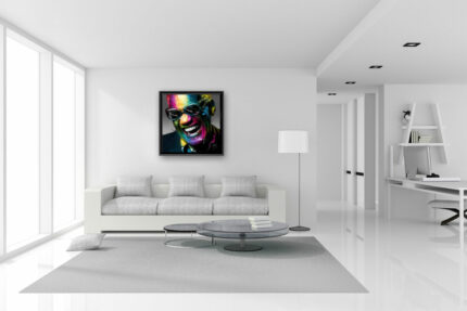Ray charles peinture portrait toile oeuvre