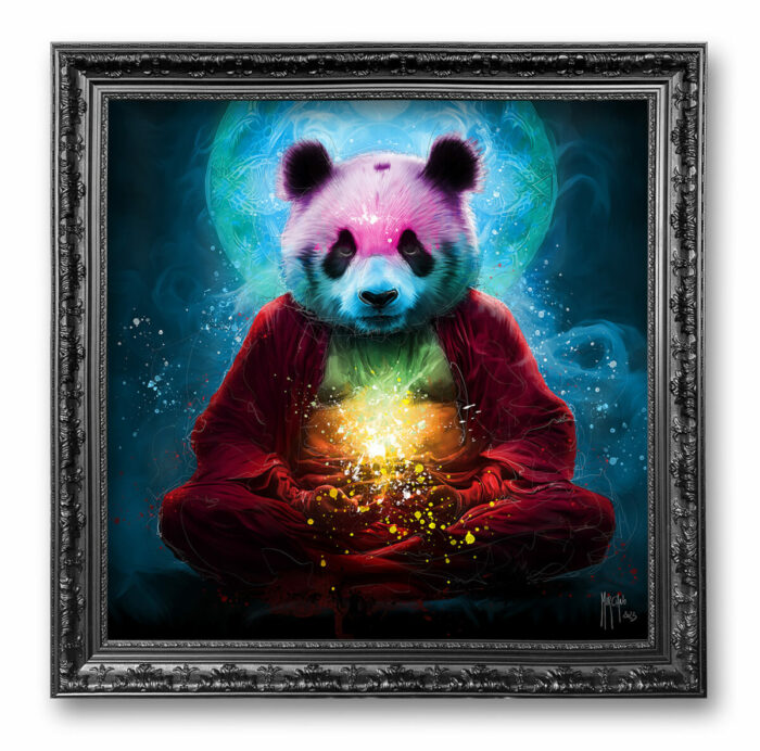Samadhi panda art montpellier tableau toile peinture