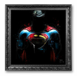 Man of steel poster marvel toile peinture oeuvre art montpellier